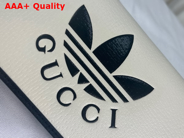 Adidas x Gucci Wallet With Chain White Leather 621892 Replica