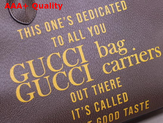 Gucci 100 Large Tote Bag Gucci 100 Print Brown Leather 676667 Replica