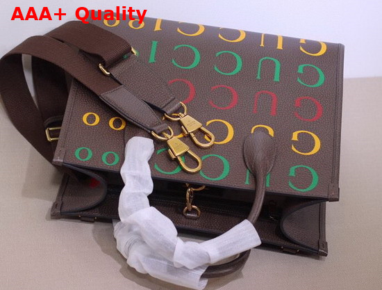 Gucci 100 Large Tote Bag Gucci 100 Print Brown Leather 676667 Replica