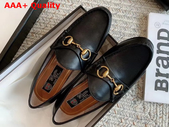 Gucci 1953 Horsebit Leather Loafer in Black Leather 307929 Replica