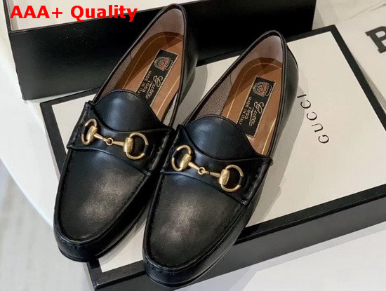 Gucci 1953 Horsebit Leather Loafer in Black Leather 307929 Replica