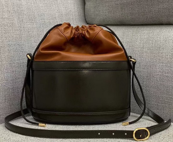 Gucci 1955 Horsebit Bucket Bag in Brown Leather 602118