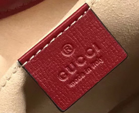 Gucci 1955 Horsebit Bucket Bag in Red Leather 602118