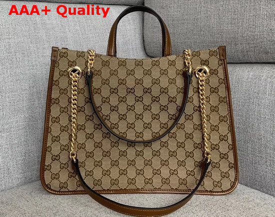 Gucci 1955 Horsebit Medium Tote Bag Original GG Brown 621144 Replica