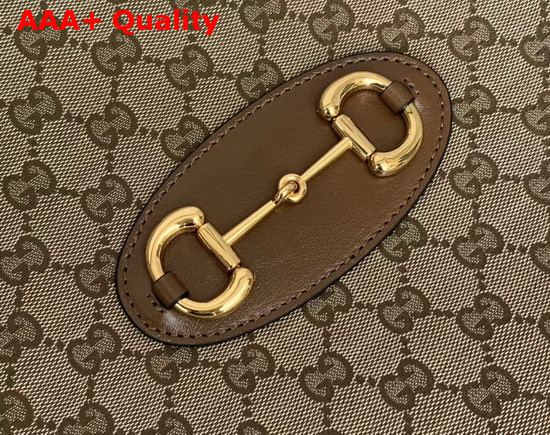 Gucci 1955 Horsebit Medium Tote Bag Original GG Brown 621144 Replica