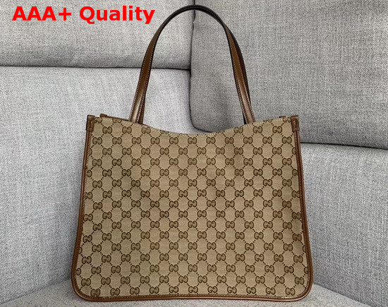 Gucci 1955 Horsebit Medium Tote Bag Original GG Brown 623694 Replica