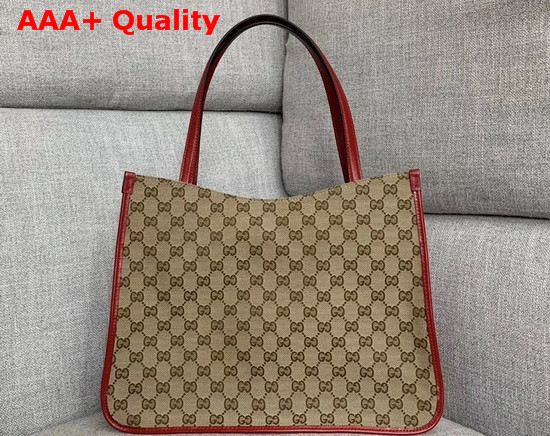 Gucci 1955 Horsebit Medium Tote Bag Original GG Red 623694 Replica