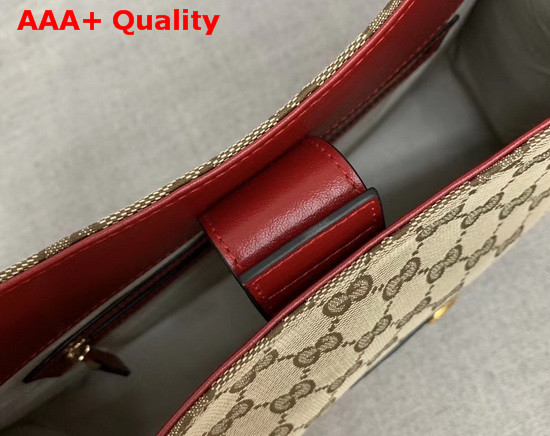 Gucci 1955 Horsebit Medium Tote Bag Original GG Red 623694 Replica