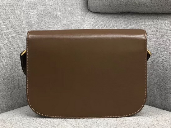 Gucci 1955 Horsebit Shoulder Bag in Brown Textured Leather with a Vintage Effect 602204