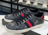 Gucci Ace GG Supreme Sneaker with Tigers Grey