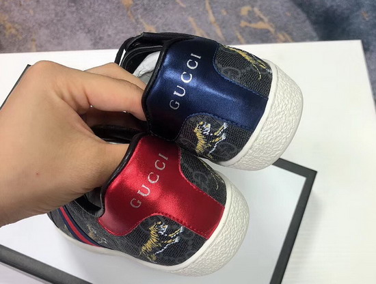 Gucci Ace GG Supreme Sneaker with Tigers Grey