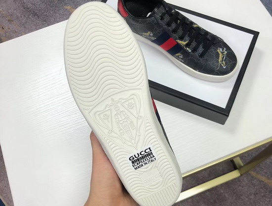 Gucci Ace GG Supreme Sneaker with Tigers Grey