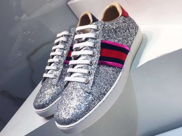 Gucci Ace Glitter Sneaker Silver Glitter 475213