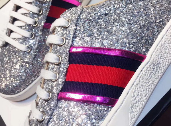 Gucci Ace Glitter Sneaker Silver Glitter 475213