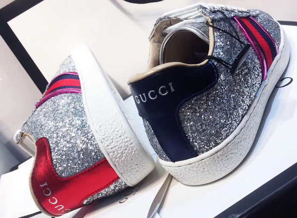 Gucci Ace Glitter Sneaker Silver Glitter 475213