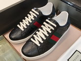 Gucci Ace Gucci Signature Sneaker in Black 386750