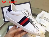 Gucci Ace Leather Low Top Sneaker White Calfskin Replica