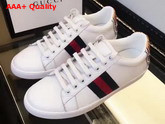 Gucci Ace Leather Low Top Sneaker White Smooth Calfskin Replica