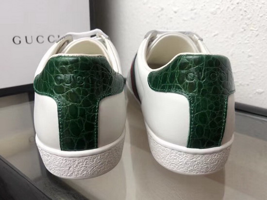 Gucci Ace Leather Sneaker in White