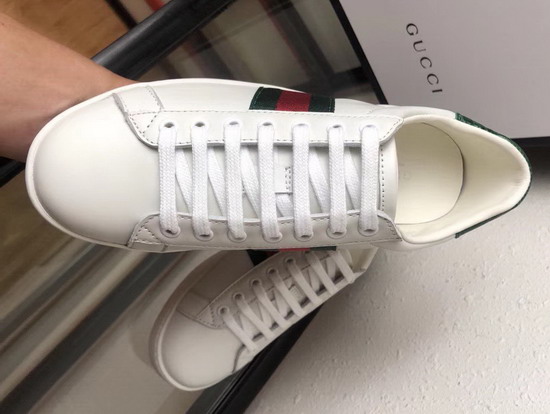 Gucci Ace Leather Sneaker in White