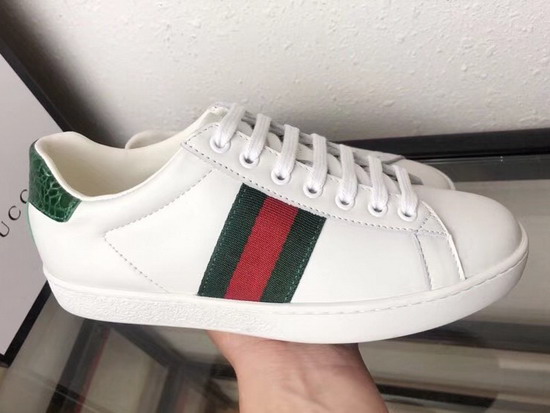 Gucci Ace Leather Sneaker in White