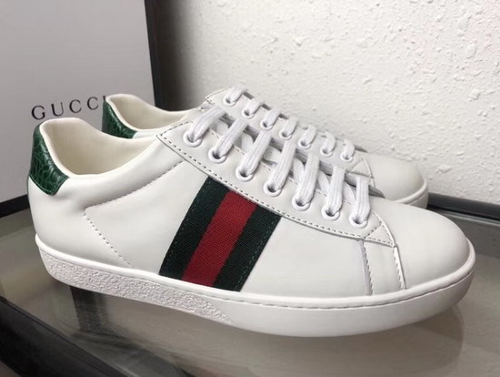 Gucci Ace Leather Sneaker in White