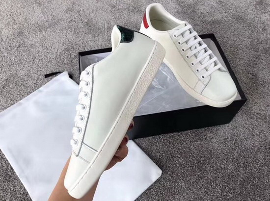 Gucci Ace Sneaker with Gucci Logo in White