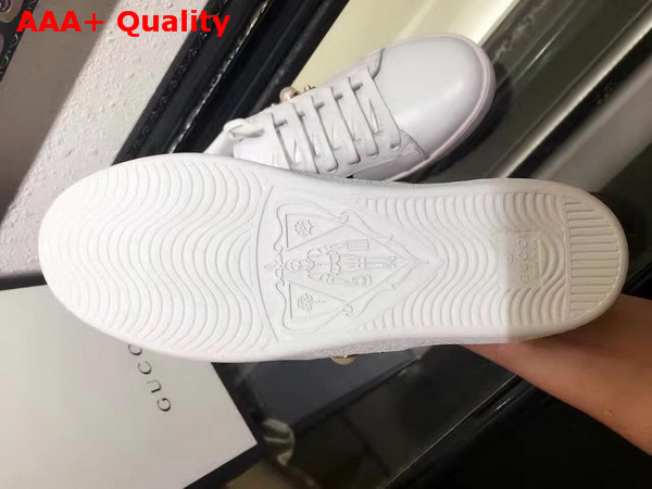 Gucci Ace Studded Leather Low Top Sneaker White Leather Replica