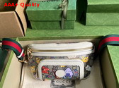 Gucci Animal Print Belt Bag with Interlocking G in Beige and Ebony GG Supreme Canvas 682933 Replica