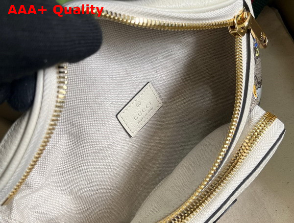 Gucci Animal Print Belt Bag with Interlocking G in Beige and Ebony GG Supreme Canvas 682933 Replica