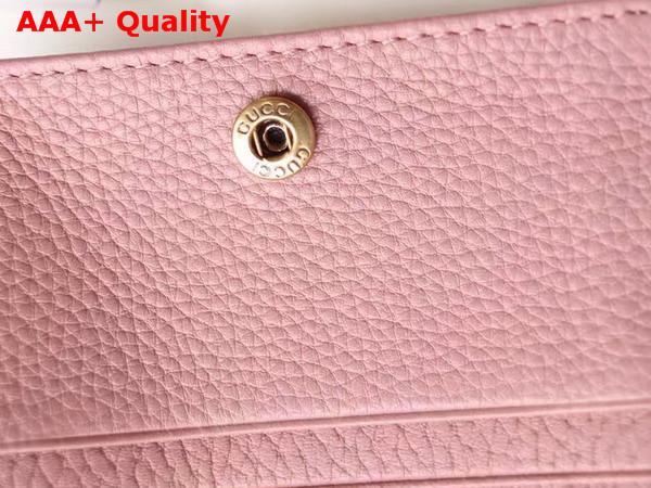 Gucci Animalier Card Case in Light Pink Leather Replica