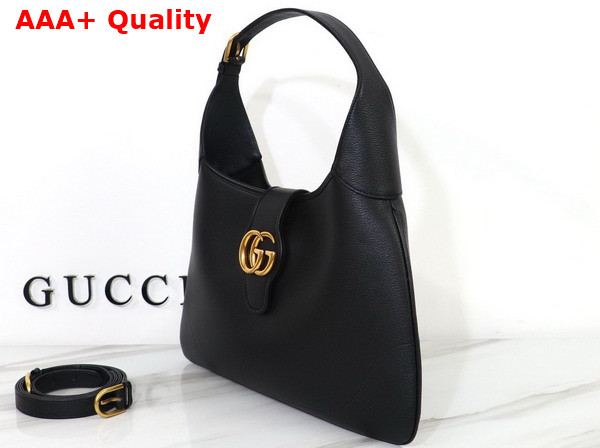 Gucci Aphrodite Medium Shoulder Bag in Black Leather 726274 Replica