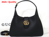 Gucci Aphrodite Medium Shoulder Bag in Black Leather 726274 Replica