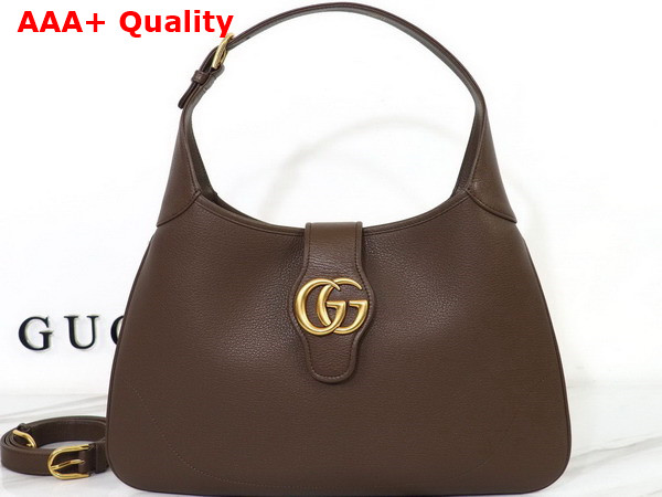 Gucci Aphrodite Medium Shoulder Bag in Brown Leather 726274 Replica