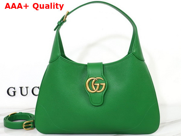 Gucci Aphrodite Medium Shoulder Bag in Green Leather 726274 Replica