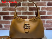 Gucci Aphrodite Medium Shoulder Bag in Light Brown Leather 726274 Replica