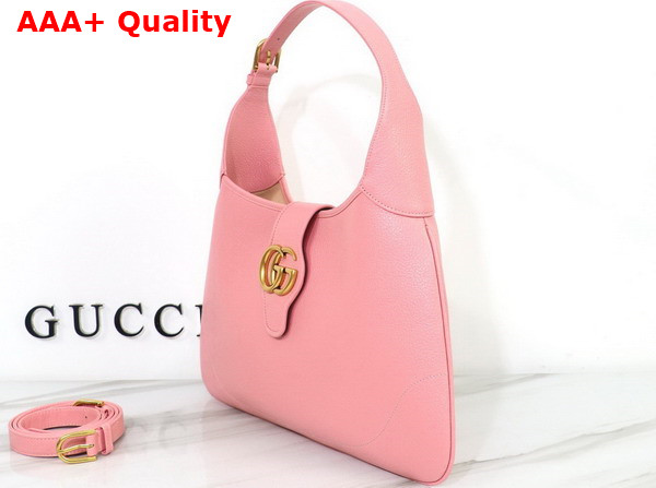 Gucci Aphrodite Medium Shoulder Bag in Light Pink Leather 726274 Replica