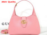 Gucci Aphrodite Medium Shoulder Bag in Light Pink Leather 726274 Replica