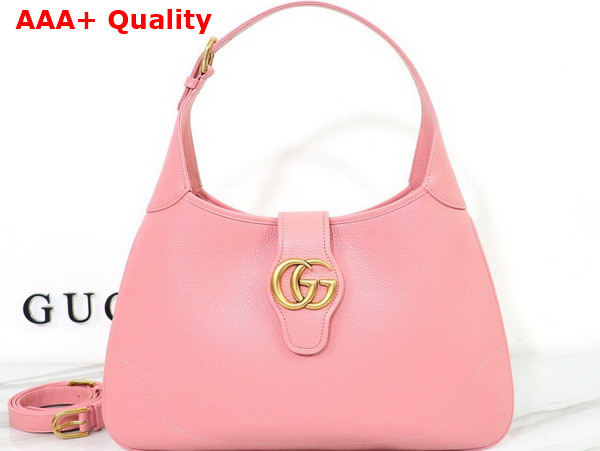 Gucci Aphrodite Medium Shoulder Bag in Light Pink Leather 726274 Replica