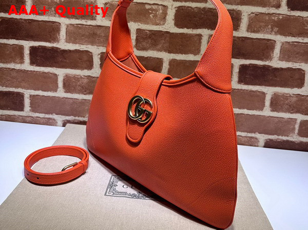 Gucci Aphrodite Medium Shoulder Bag in Orange Leather 726274 Replica