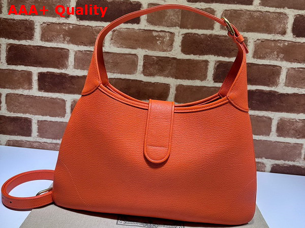 Gucci Aphrodite Medium Shoulder Bag in Orange Leather 726274 Replica