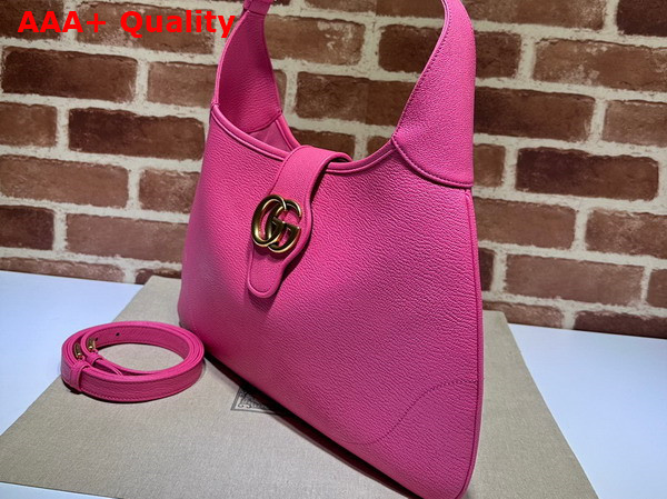 Gucci Aphrodite Medium Shoulder Bag in Pink Leather 726274 Replica