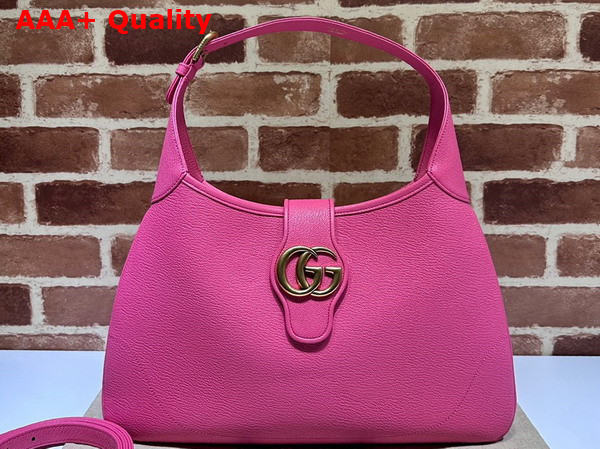 Gucci Aphrodite Medium Shoulder Bag in Pink Leather 726274 Replica