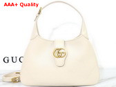 Gucci Aphrodite Medium Shoulder Bag in White Leather 726274 Replica