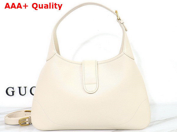 Gucci Aphrodite Medium Shoulder Bag in White Leather 726274 Replica