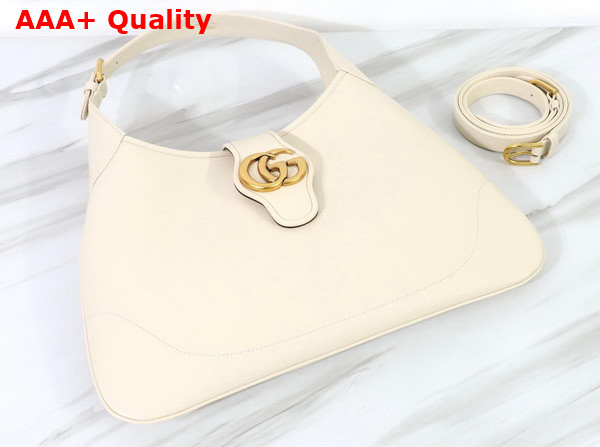 Gucci Aphrodite Medium Shoulder Bag in White Leather 726274 Replica