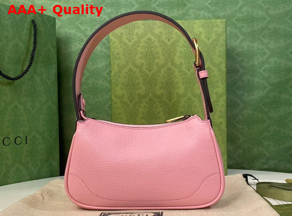 Gucci Aphrodite Shoulder Bag with Double G Light Pink Leather 739076 Replica