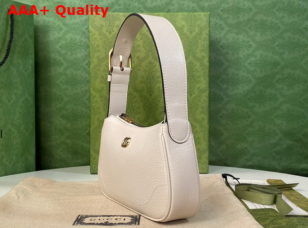 Gucci Aphrodite Shoulder Bag with Double G White Leather 739076 Replica