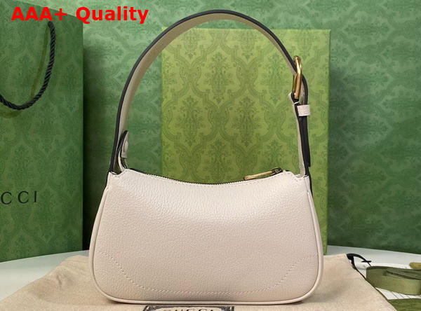 Gucci Aphrodite Shoulder Bag with Double G White Leather 739076 Replica