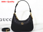 Gucci Aphrodite Small Shoulder Bag in Black Leather 731817 Replica